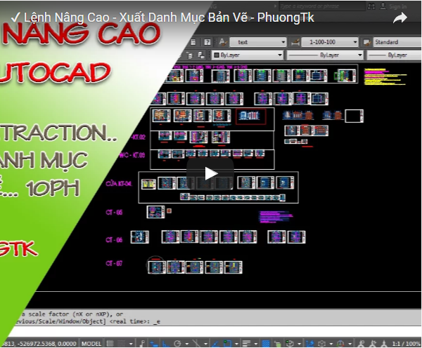 xuat danh muc bản vẽ,danh mục bản vẽ autocad